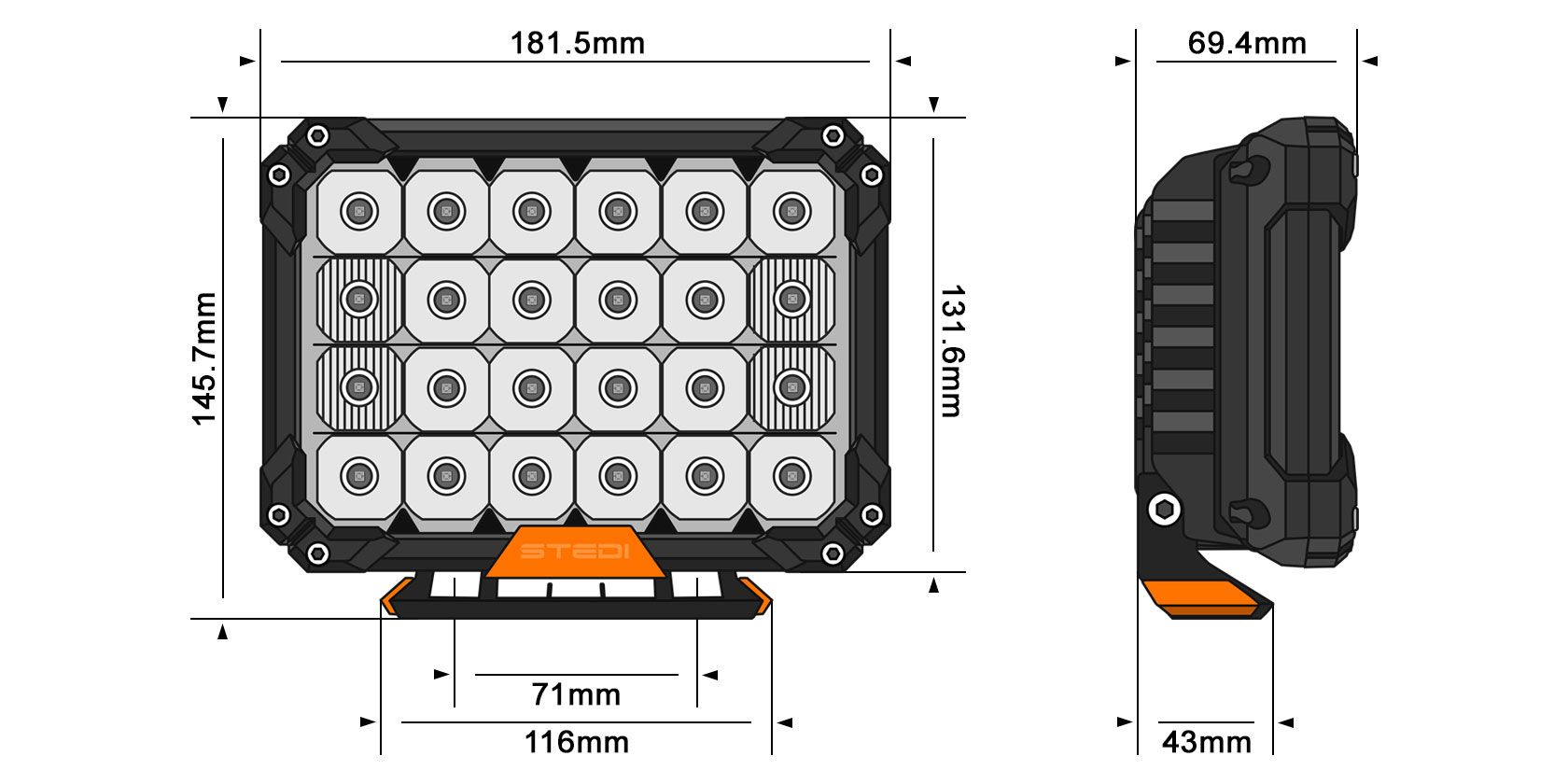STEDI Quad Pro - Ford Ranger 2023
